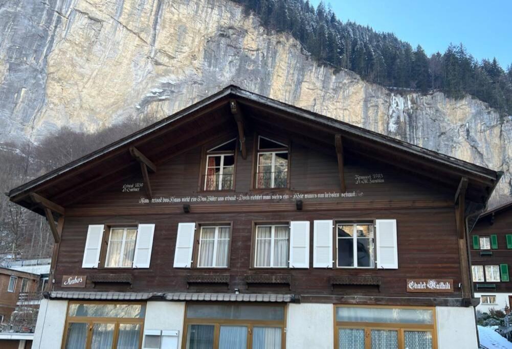 Chalet Maithili Lauterbrunnen -152-Year-Old Majestic Chalet Exterior foto